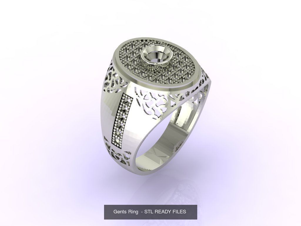 171 Mens Rings Gents Rings Mixed Model Group 3D Model Collection_91