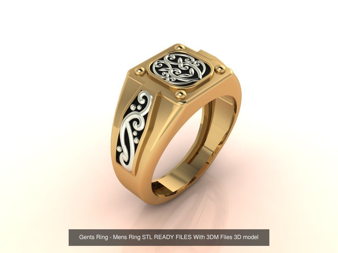 171 Mens Rings Gents Rings Mixed Model Group 3D Model Collection_191