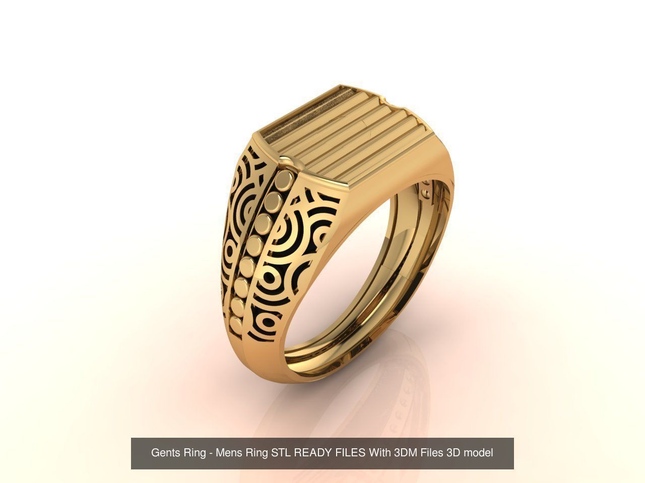 171 Mens Rings Gents Rings Mixed Model Group 3D Model Collection_163