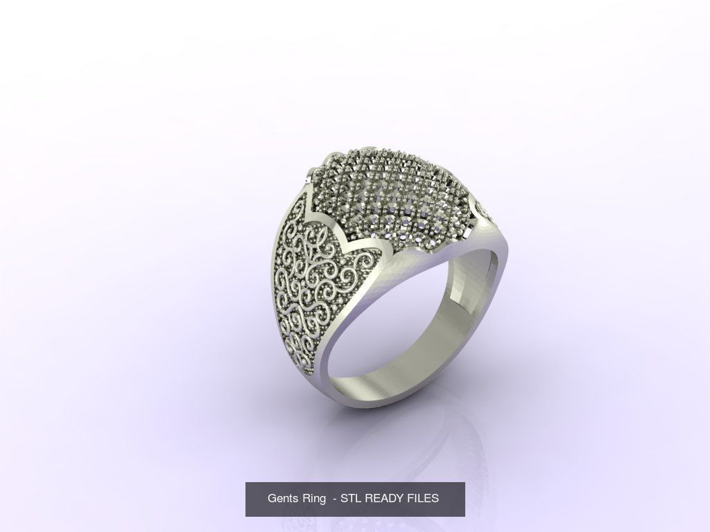 171 Mens Rings Gents Rings Mixed Model Group 3D Model Collection_24