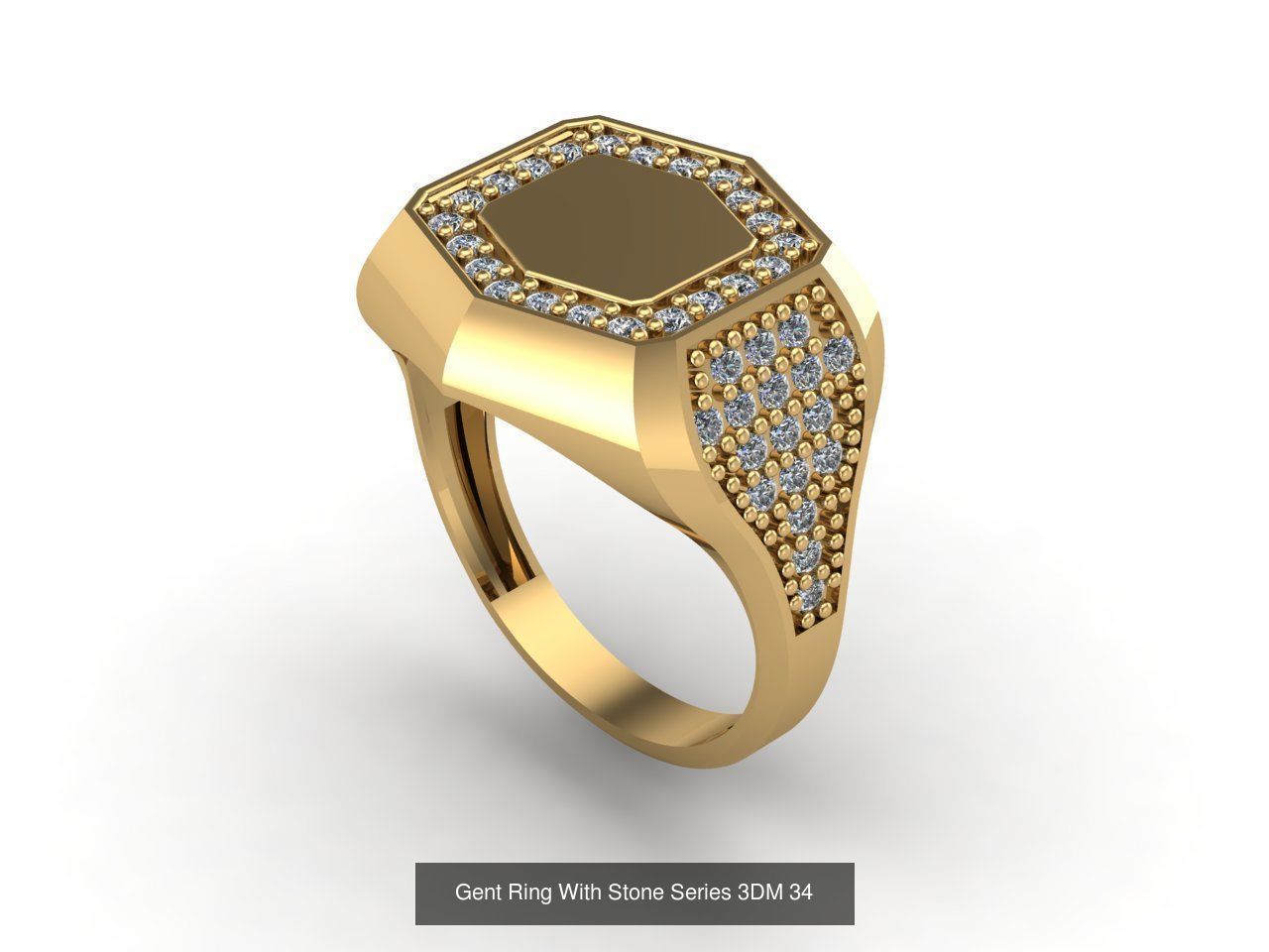 171 Mens Rings Gents Rings Mixed Model Group 3D Model Collection_117