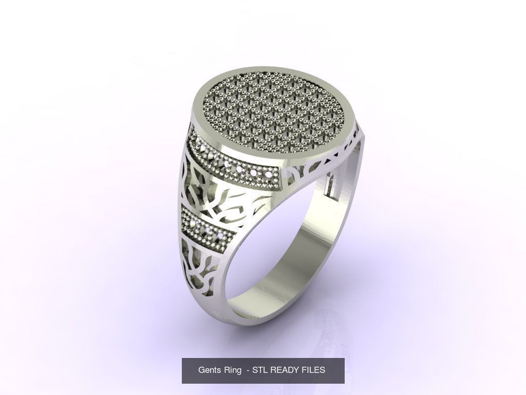 171 Mens Rings Gents Rings Mixed Model Group 3D Model Collection_35