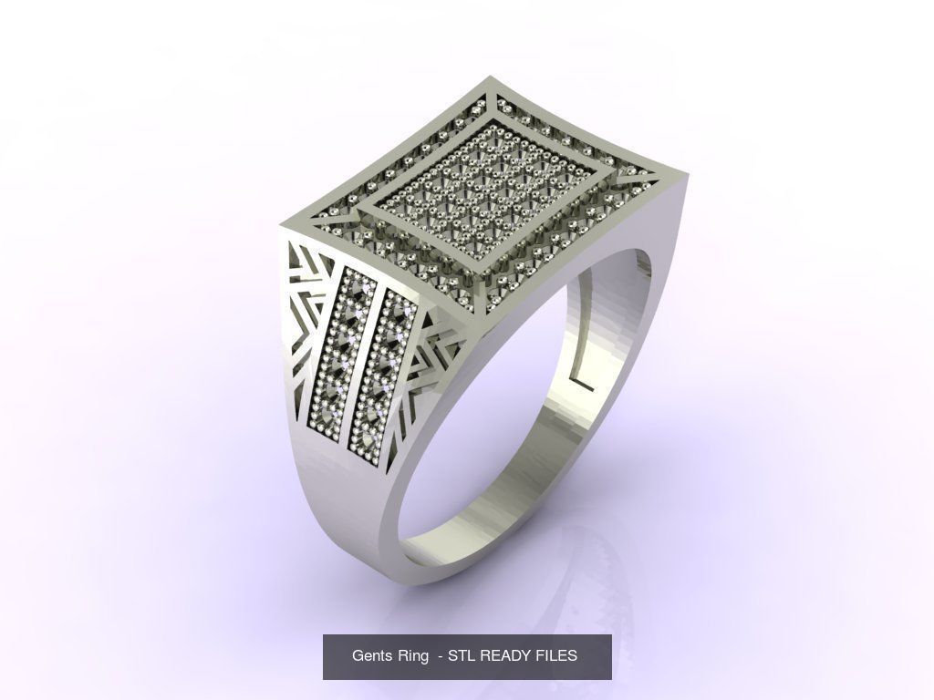 171 Mens Rings Gents Rings Mixed Model Group 3D Model Collection_83