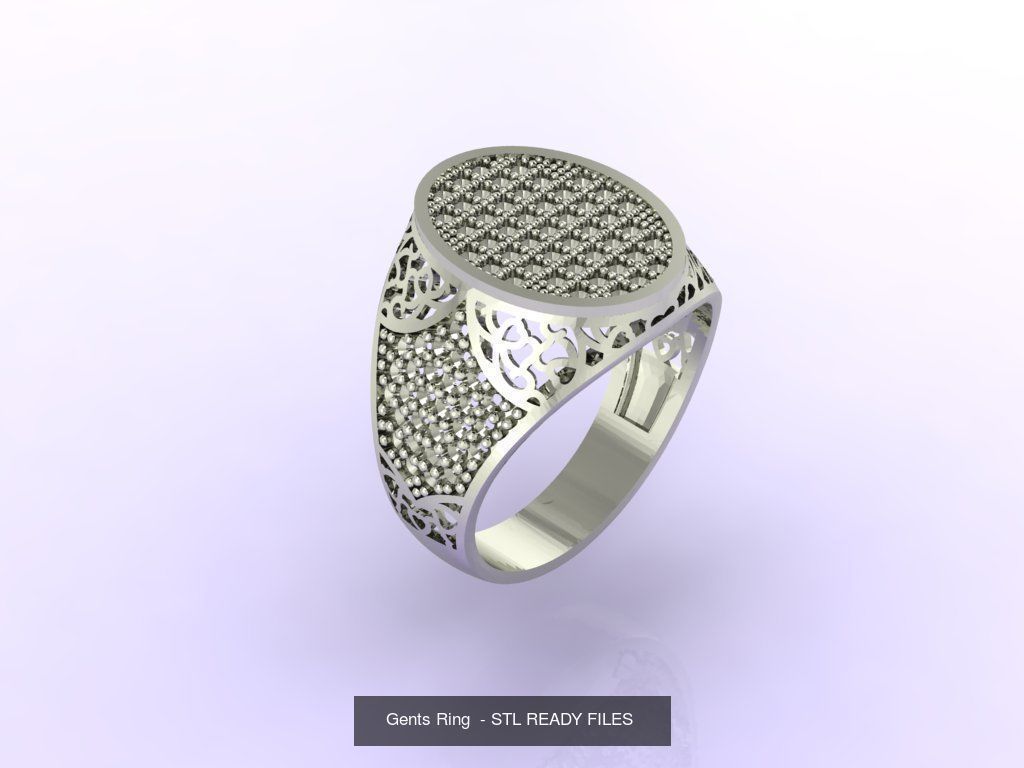 171 Mens Rings Gents Rings Mixed Model Group 3D Model Collection_42