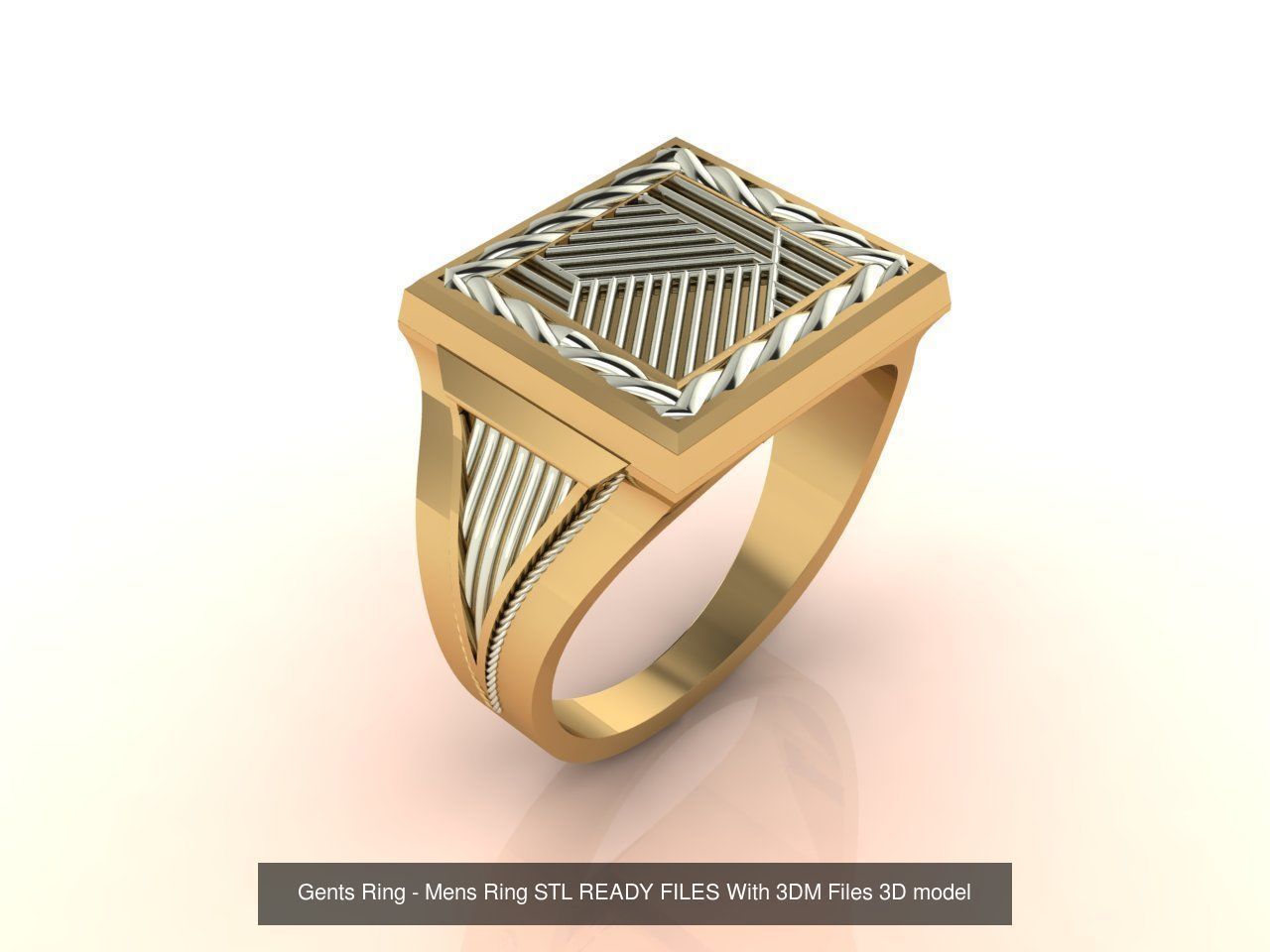 171 Mens Rings Gents Rings Mixed Model Group 3D Model Collection_160