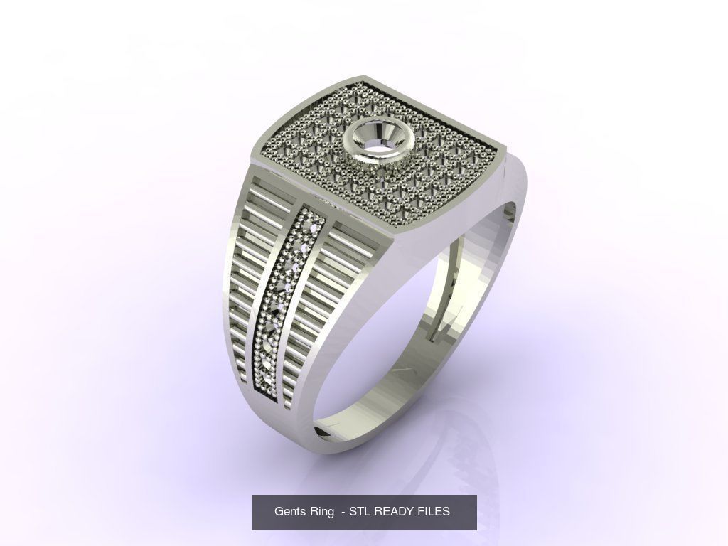 171 Mens Rings Gents Rings Mixed Model Group 3D Model Collection_27