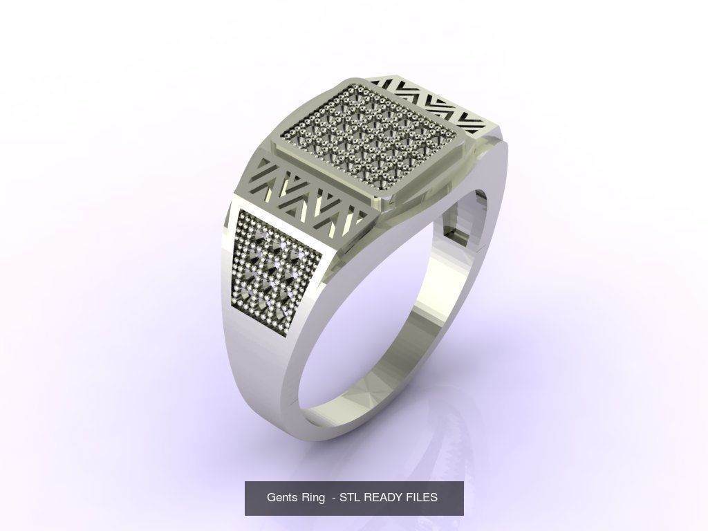 171 Mens Rings Gents Rings Mixed Model Group 3D Model Collection_80