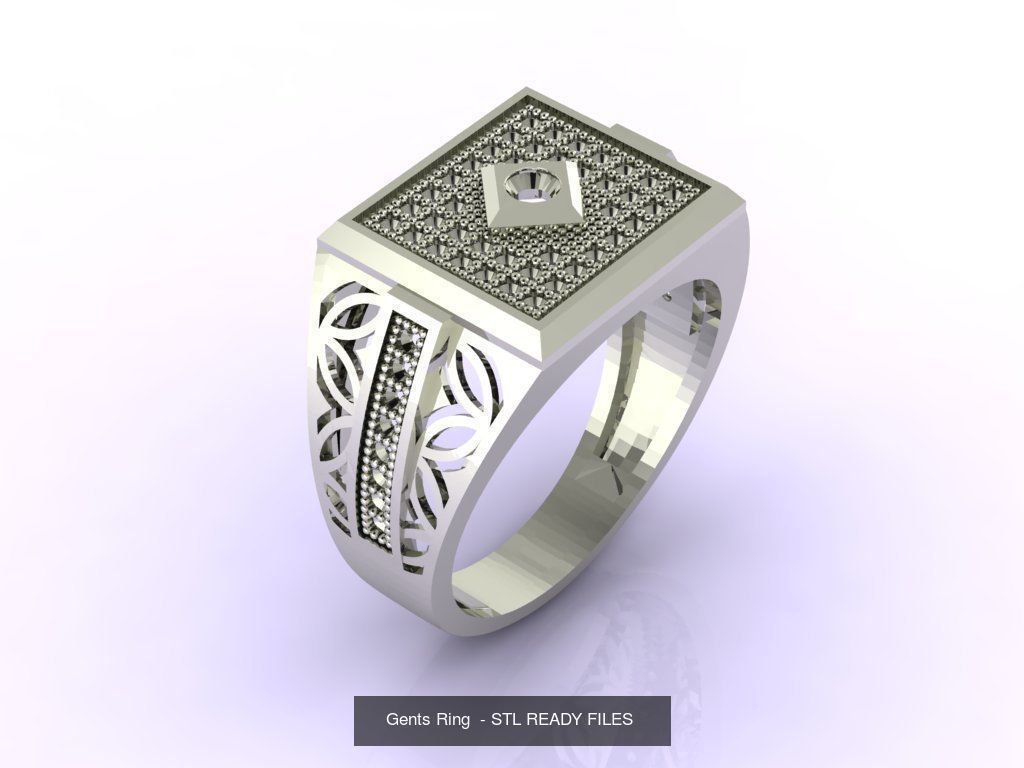 171 Mens Rings Gents Rings Mixed Model Group 3D Model Collection_93