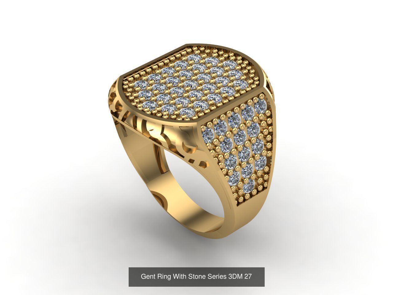 171 Mens Rings Gents Rings Mixed Model Group 3D Model Collection_124