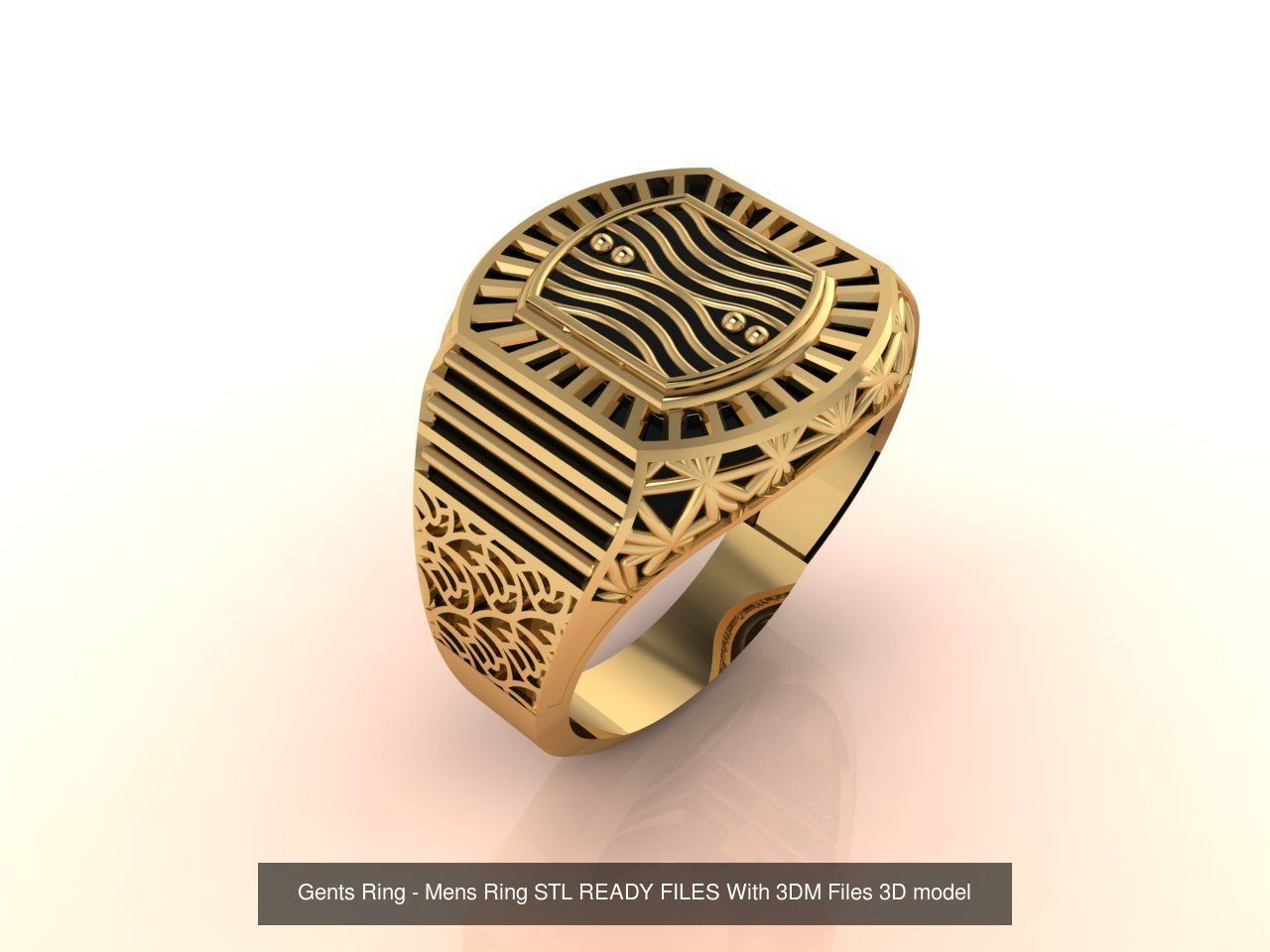 171 Mens Rings Gents Rings Mixed Model Group 3D Model Collection_177