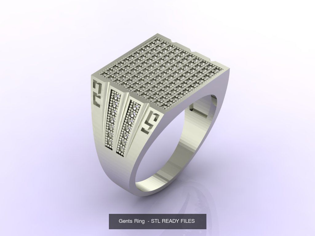 171 Mens Rings Gents Rings Mixed Model Group 3D Model Collection_62