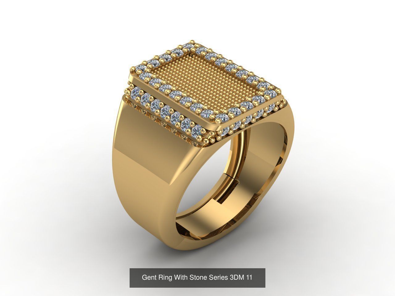 171 Mens Rings Gents Rings Mixed Model Group 3D Model Collection_140