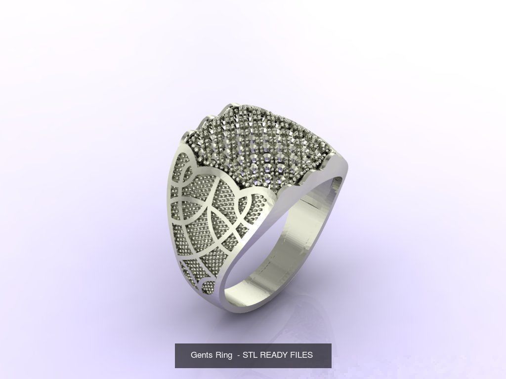 171 Mens Rings Gents Rings Mixed Model Group 3D Model Collection_61