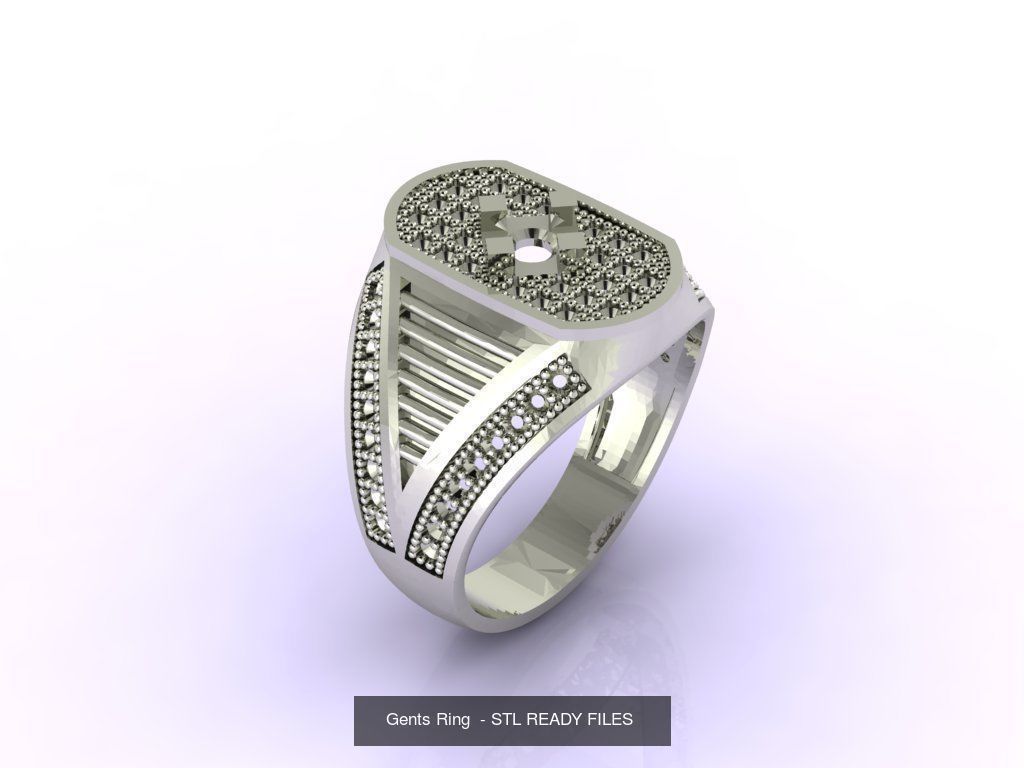 171 Mens Rings Gents Rings Mixed Model Group 3D Model Collection_36