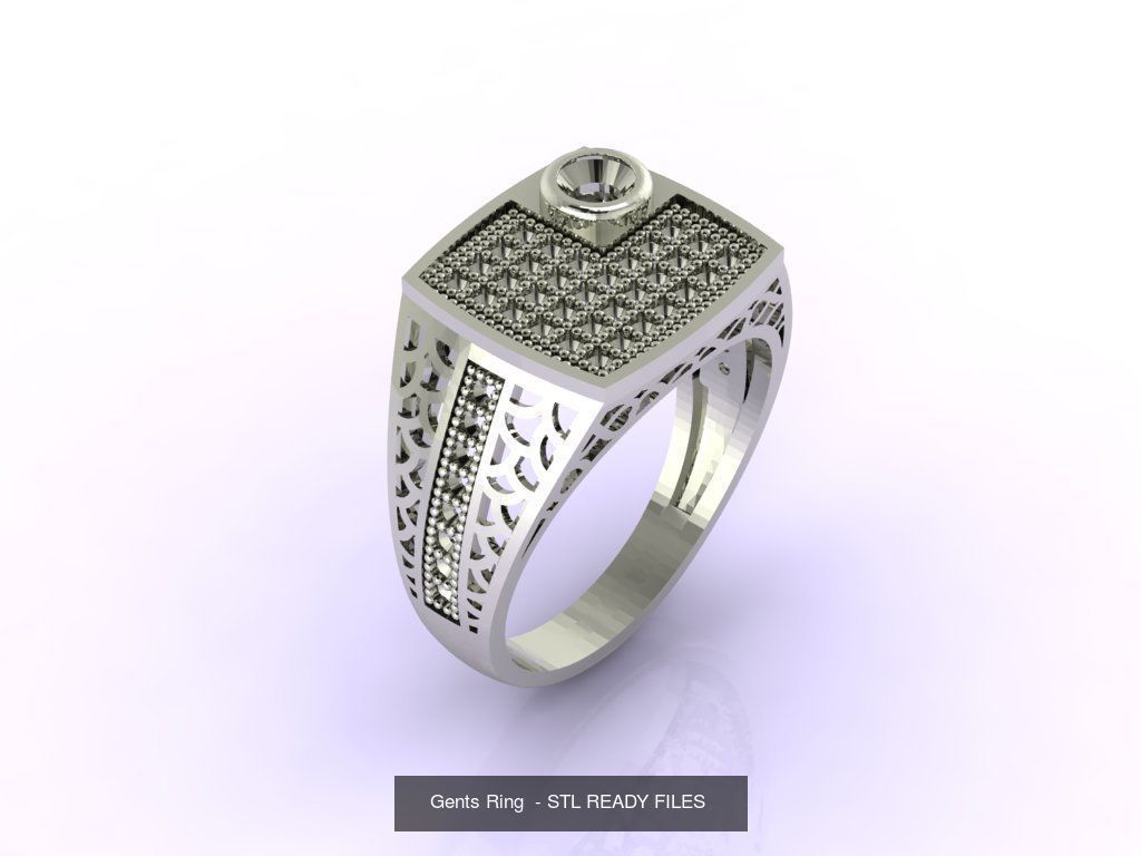 171 Mens Rings Gents Rings Mixed Model Group 3D Model Collection_82