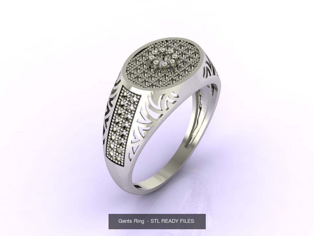 171 Mens Rings Gents Rings Mixed Model Group 3D Model Collection_28