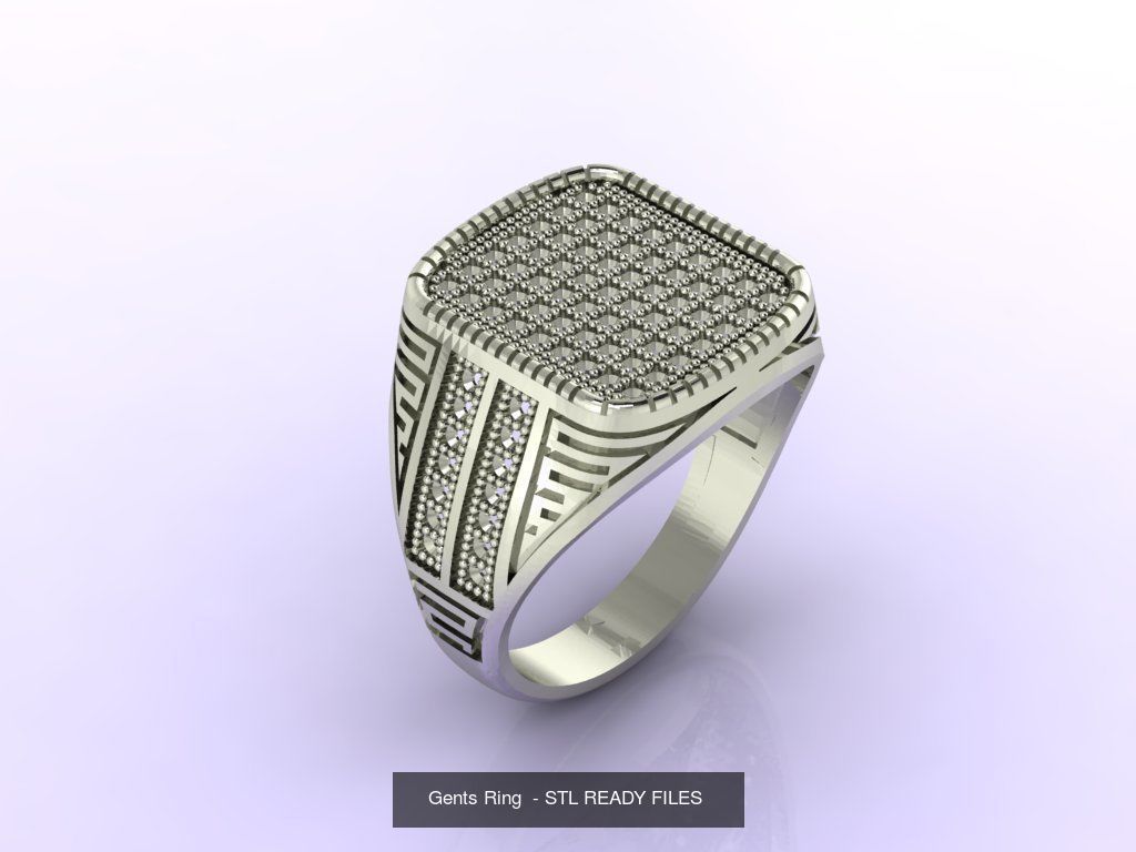 171 Mens Rings Gents Rings Mixed Model Group 3D Model Collection_55