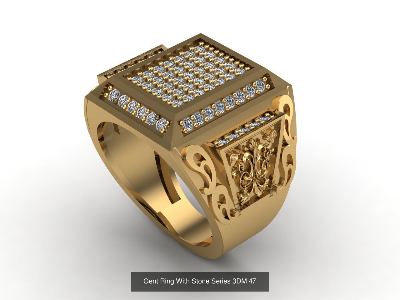 171 Mens Rings Gents Rings Mixed Model Group 3D Model Collection_104