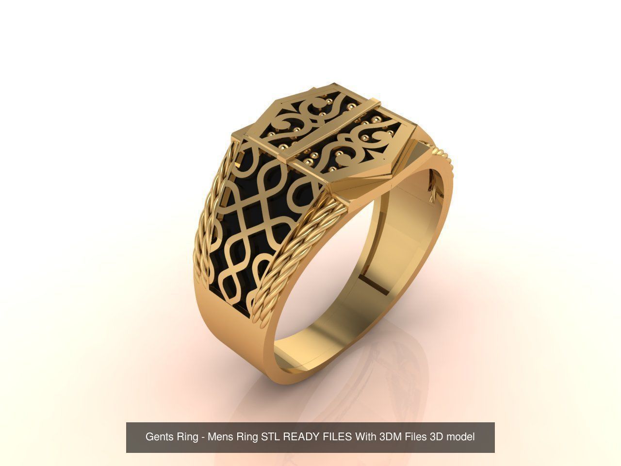 171 Mens Rings Gents Rings Mixed Model Group 3D Model Collection_149