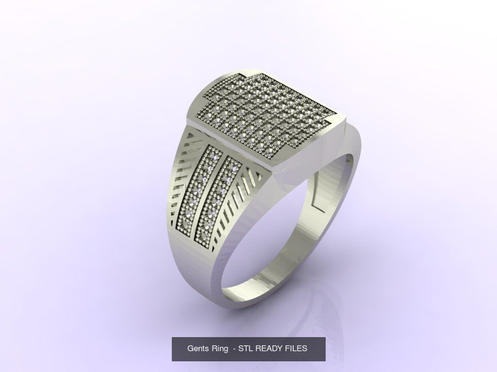 171 Mens Rings Gents Rings Mixed Model Group 3D Model Collection_53