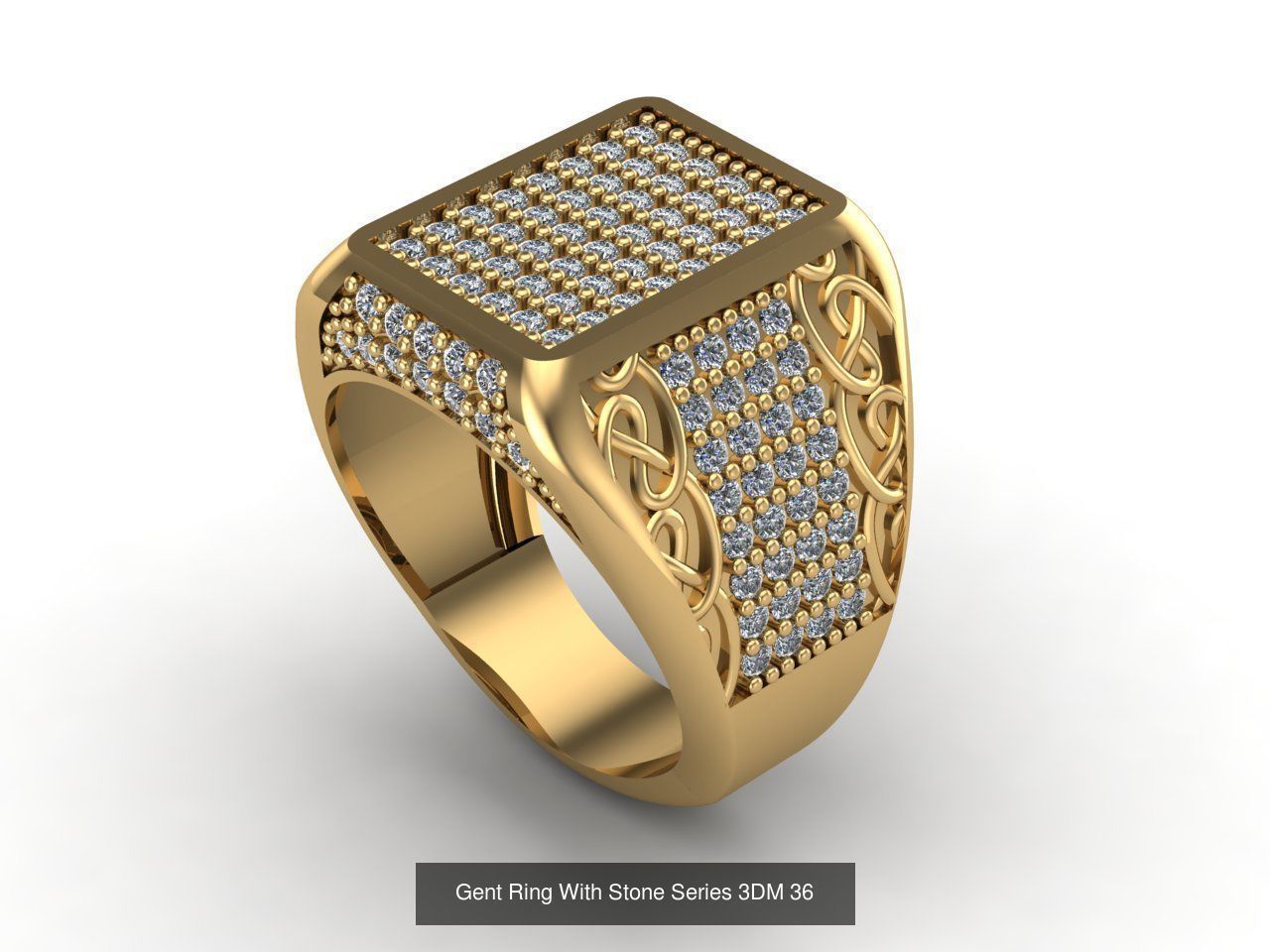 171 Mens Rings Gents Rings Mixed Model Group 3D Model Collection_115