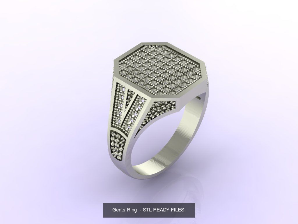 171 Mens Rings Gents Rings Mixed Model Group 3D Model Collection_51