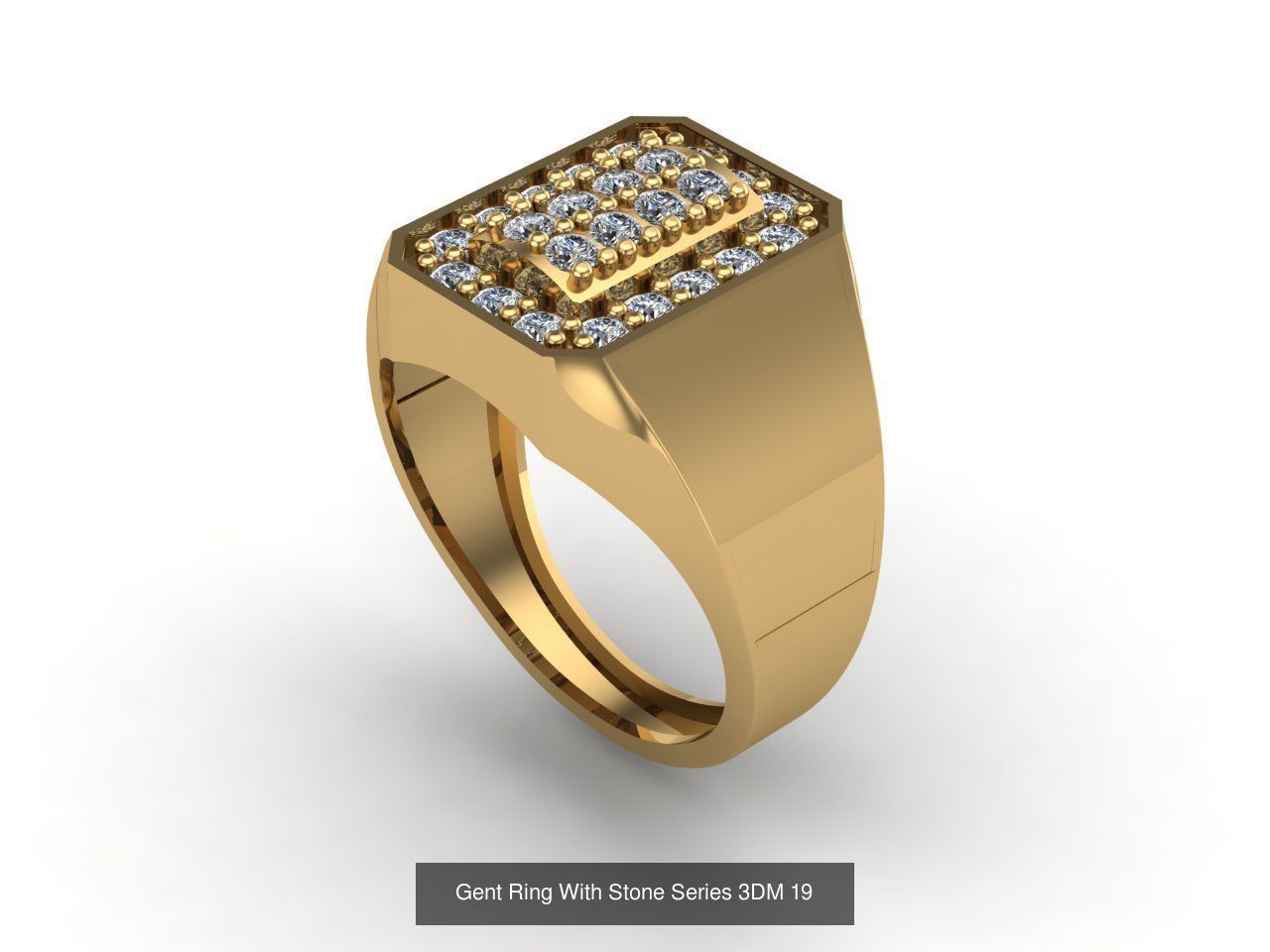 171 Mens Rings Gents Rings Mixed Model Group 3D Model Collection_132