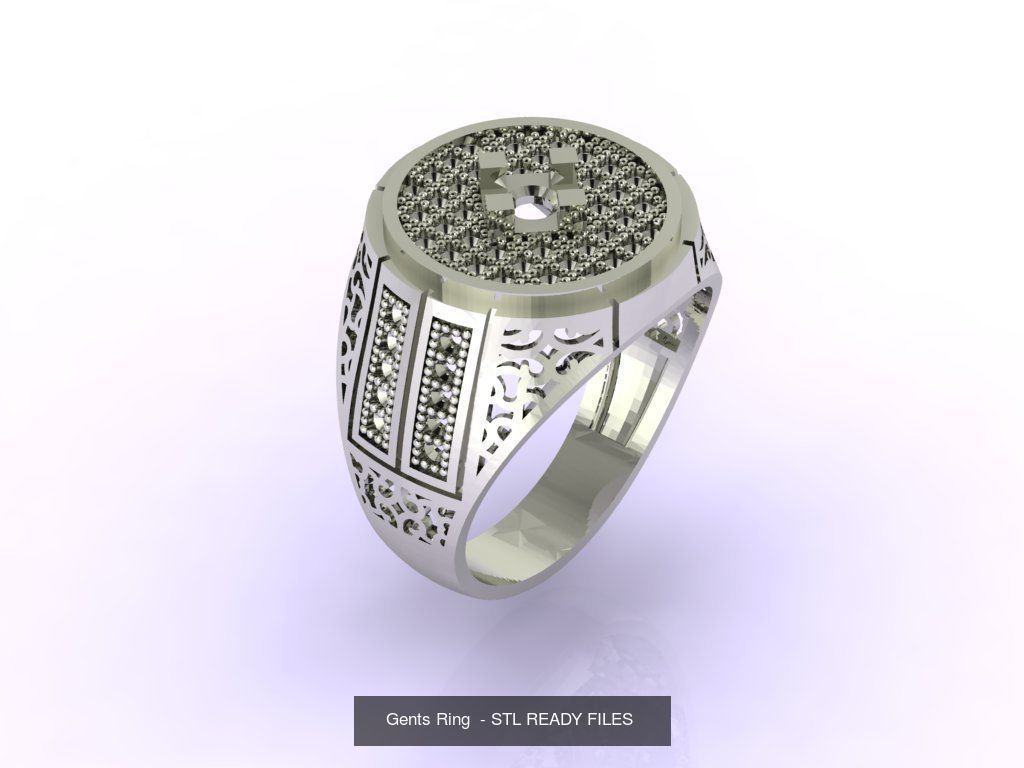 171 Mens Rings Gents Rings Mixed Model Group 3D Model Collection_32