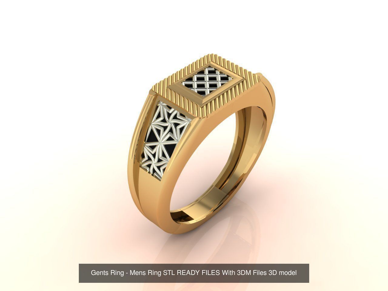 171 Mens Rings Gents Rings Mixed Model Group 3D Model Collection_180