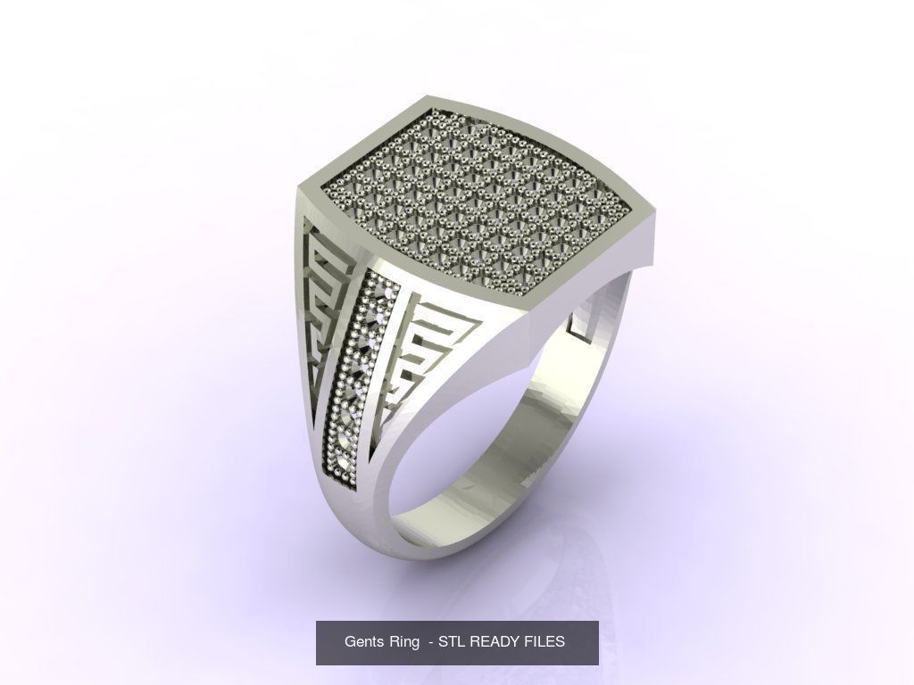 171 Mens Rings Gents Rings Mixed Model Group 3D Model Collection_96