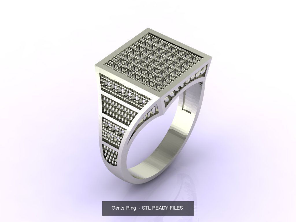 171 Mens Rings Gents Rings Mixed Model Group 3D Model Collection_41