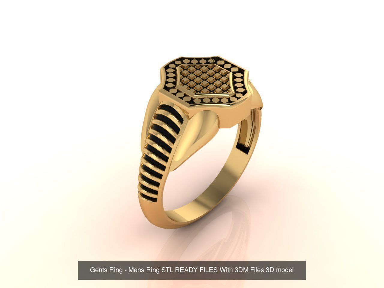 171 Mens Rings Gents Rings Mixed Model Group 3D Model Collection_157