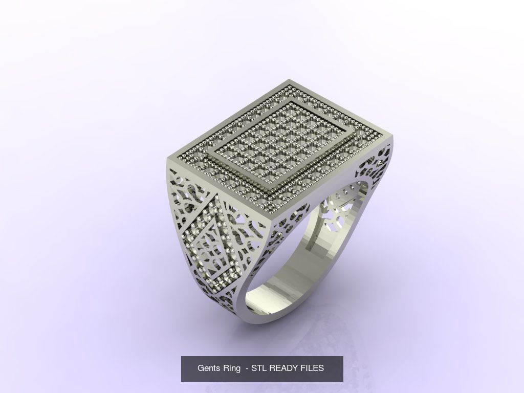 171 Mens Rings Gents Rings Mixed Model Group 3D Model Collection_45