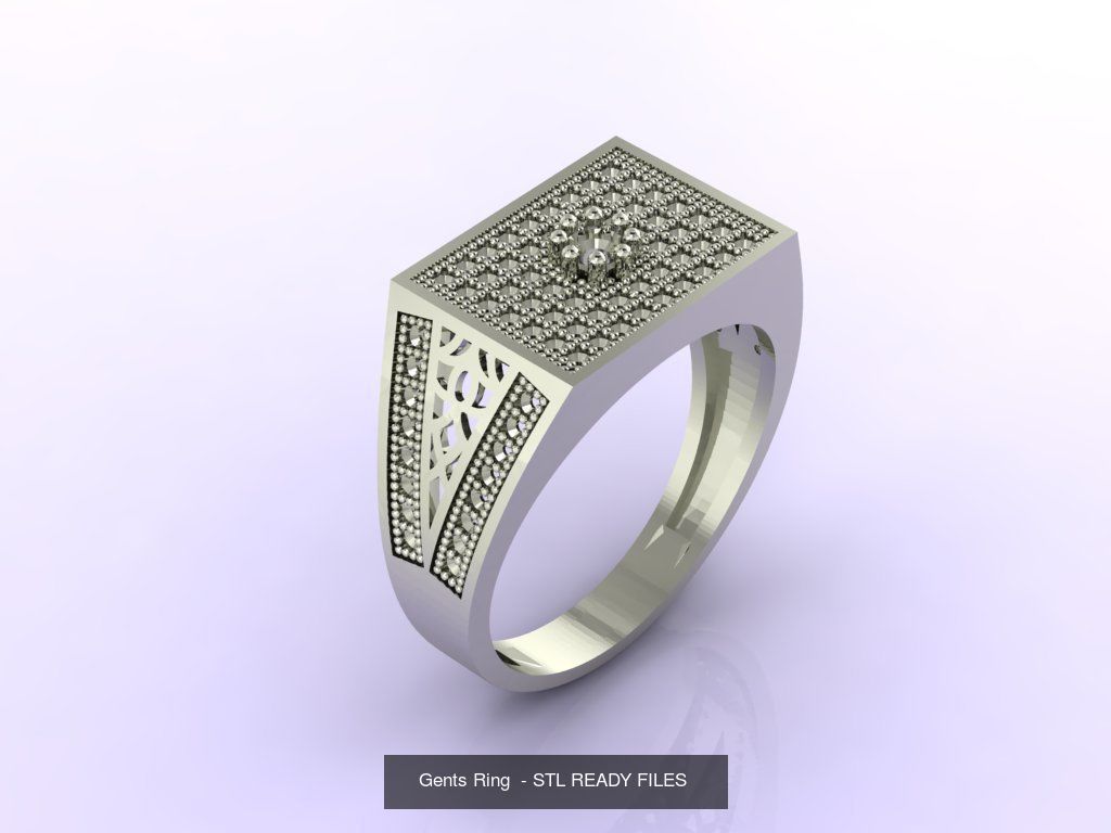 171 Mens Rings Gents Rings Mixed Model Group 3D Model Collection_44