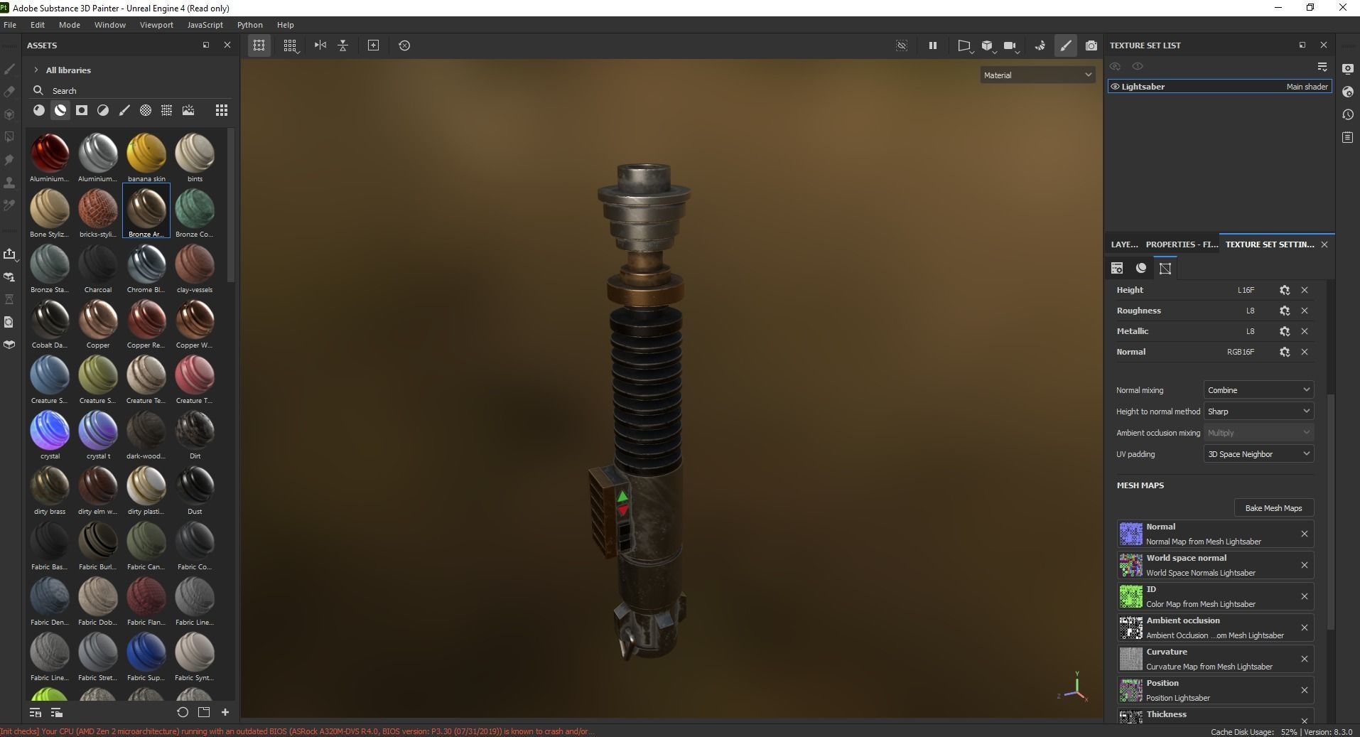 Lightsaber 3D Model Low-poly 3D model_6