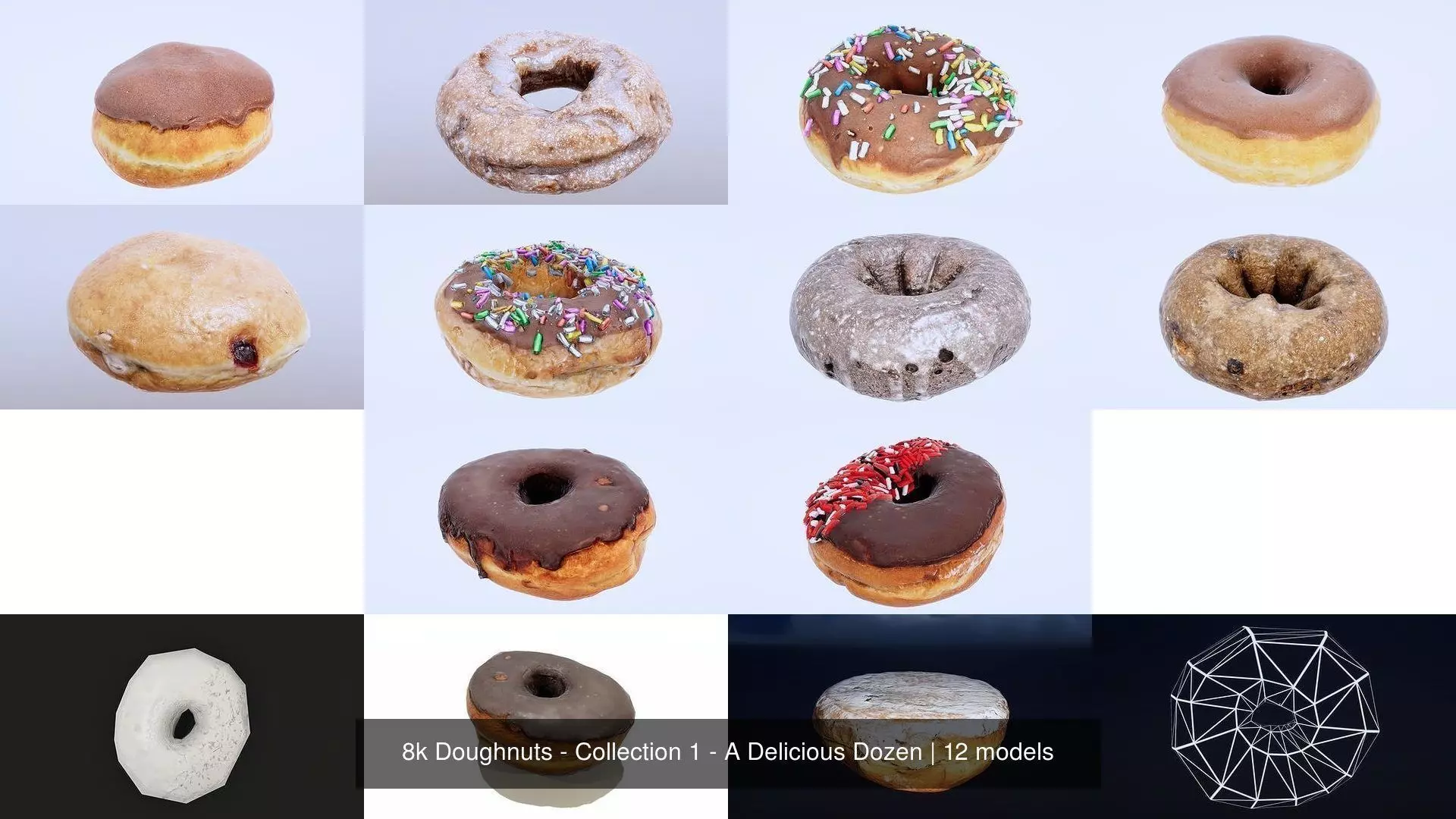 8k Doughnuts - Collection 1 - A Delicious Dozen _1