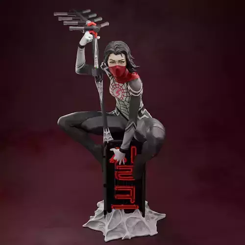 Silk statue statue 3D print model