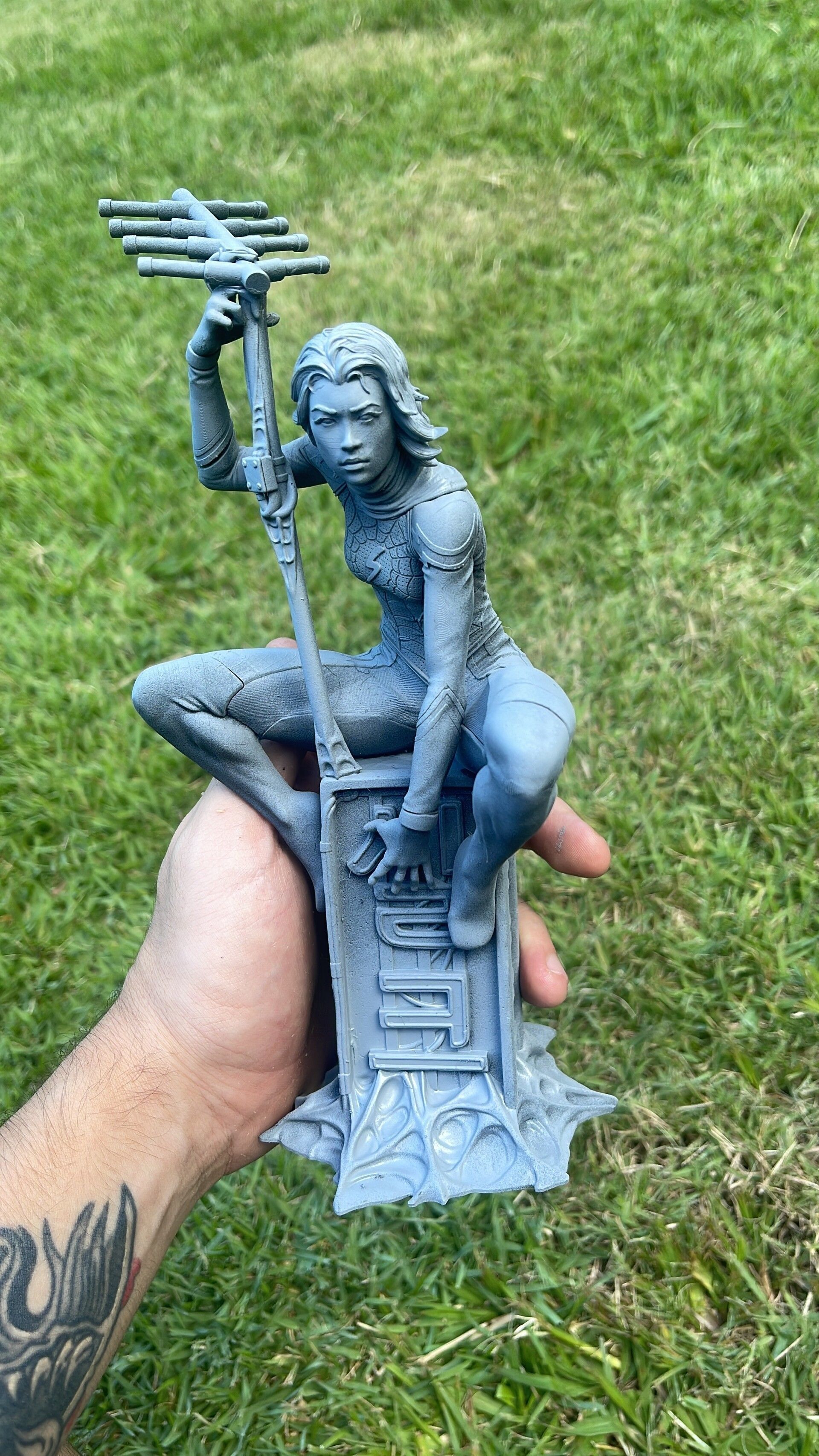 Silk statue statue 3D print model_13
