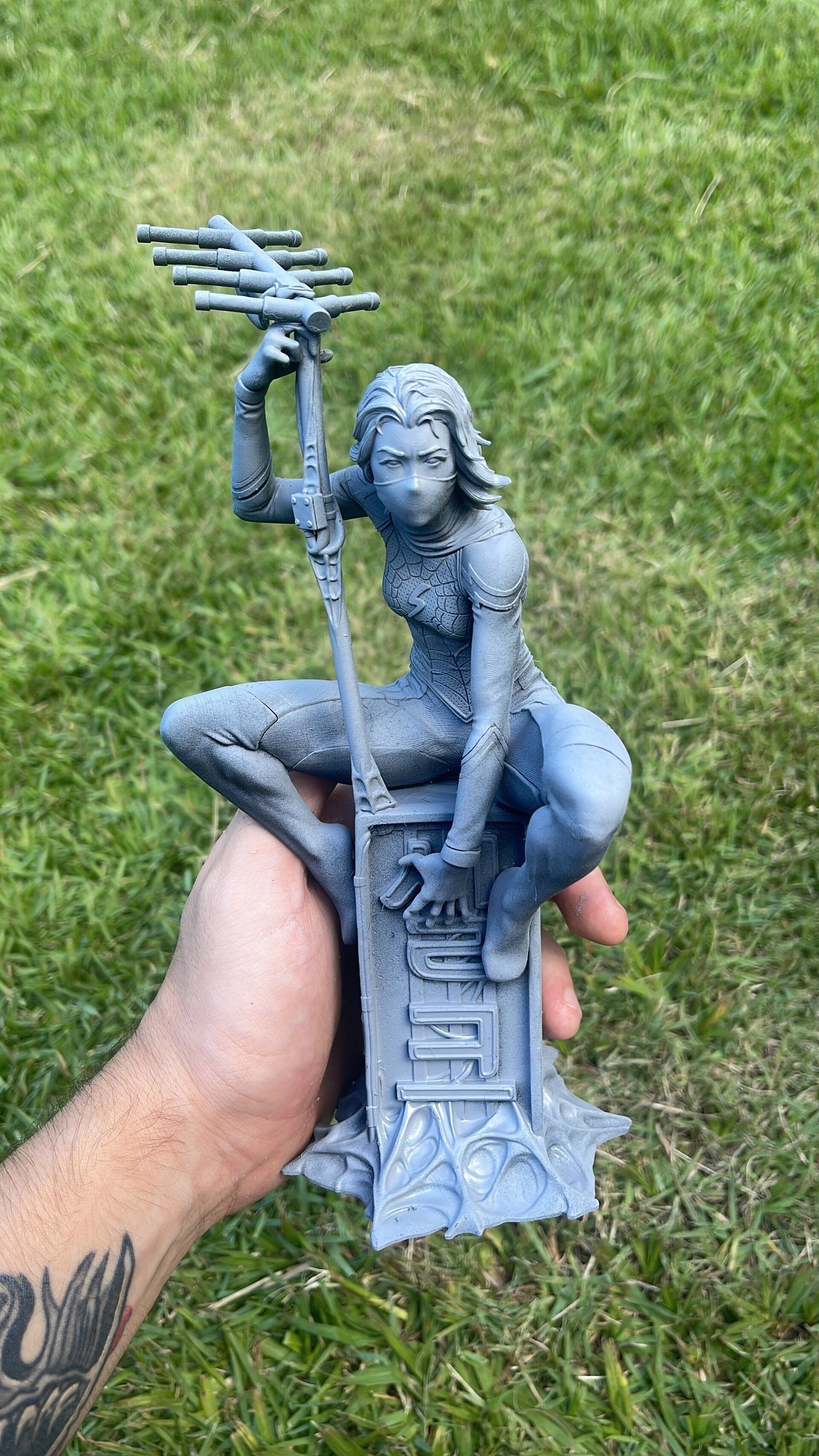 Silk statue statue 3D print model_12