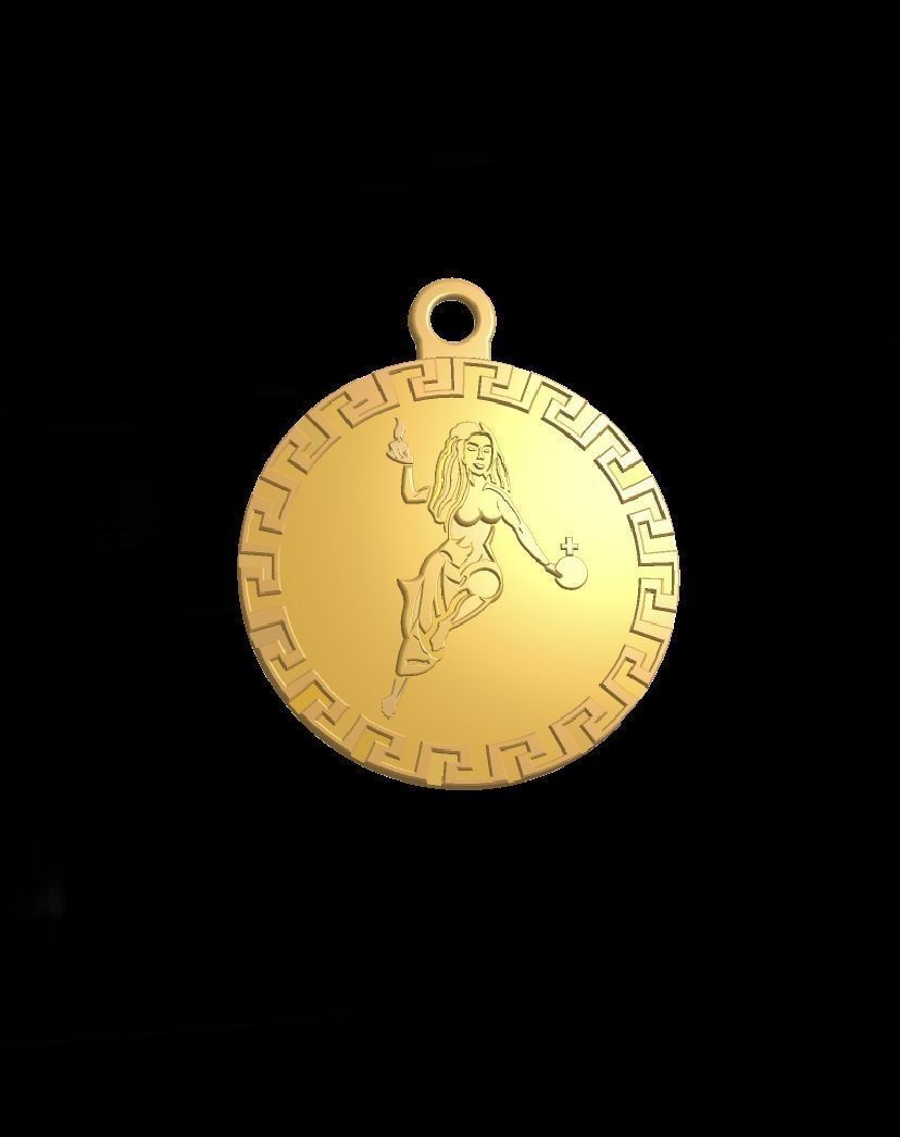 Venus esoteric jewellery pendant  3D print model_1