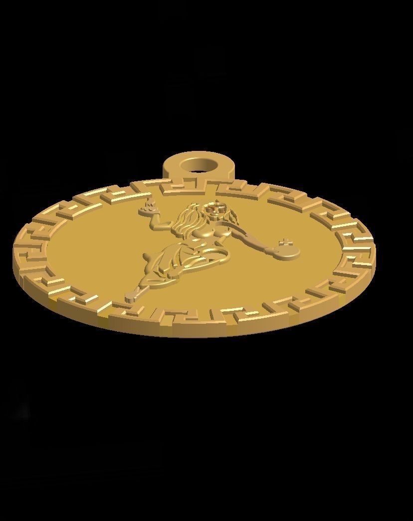 Venus esoteric jewellery pendant  3D print model_2