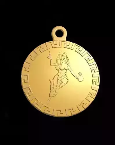 Venus esoteric jewellery pendant  3D print model