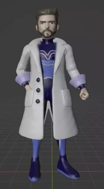 Professor Turo 3D print model_0