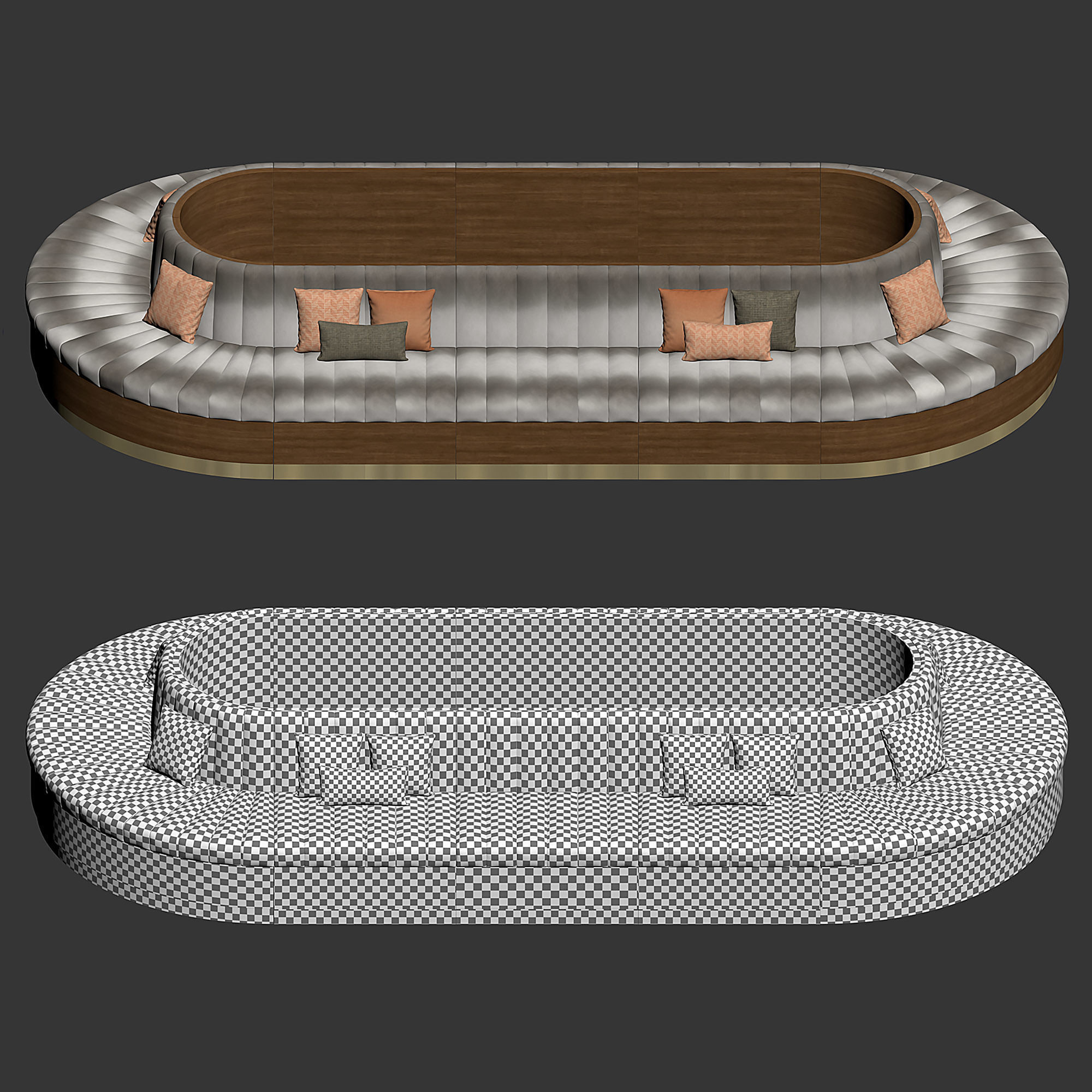 Modular Seating 001 - Custom 3D model_4