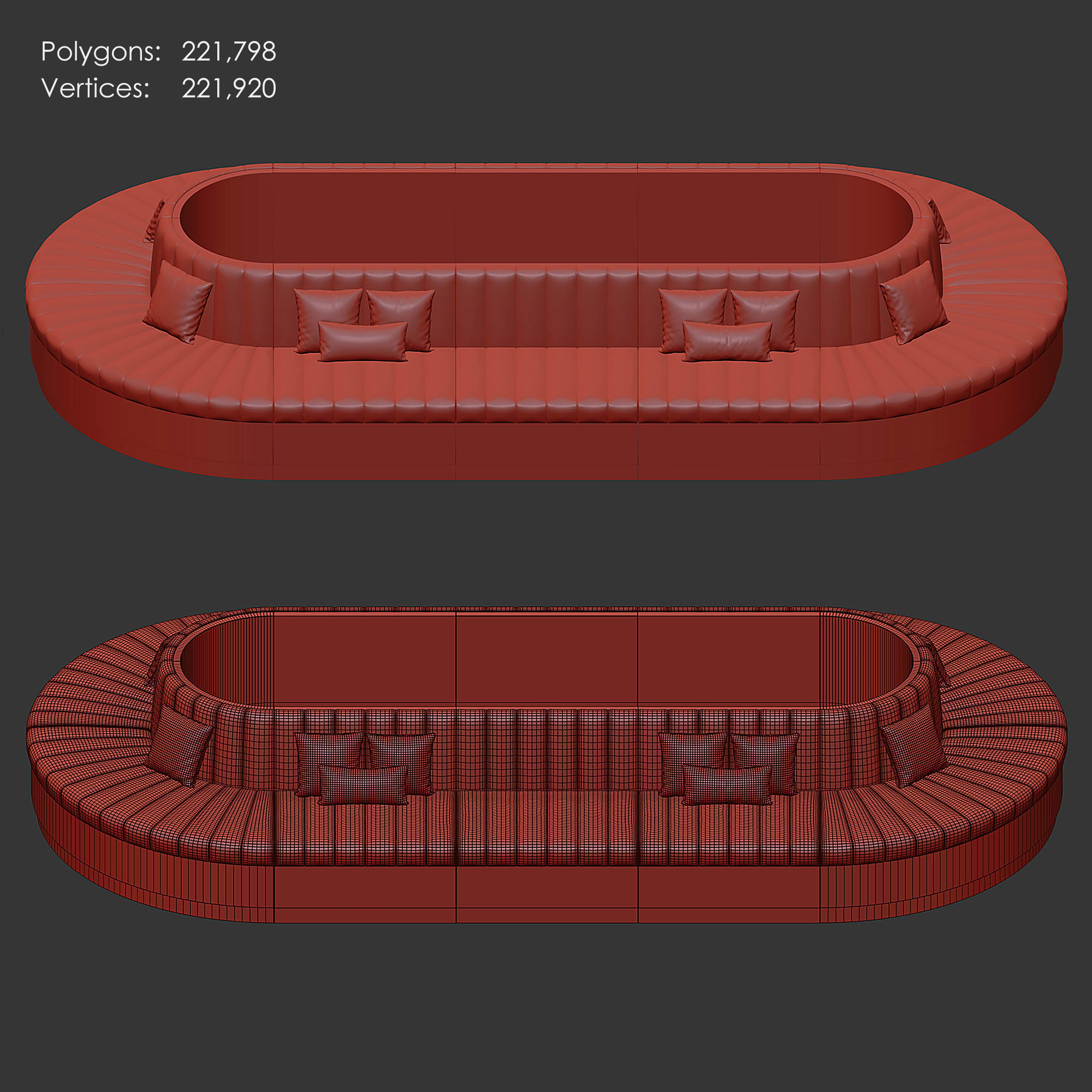 Modular Seating 001 - Custom 3D model_5