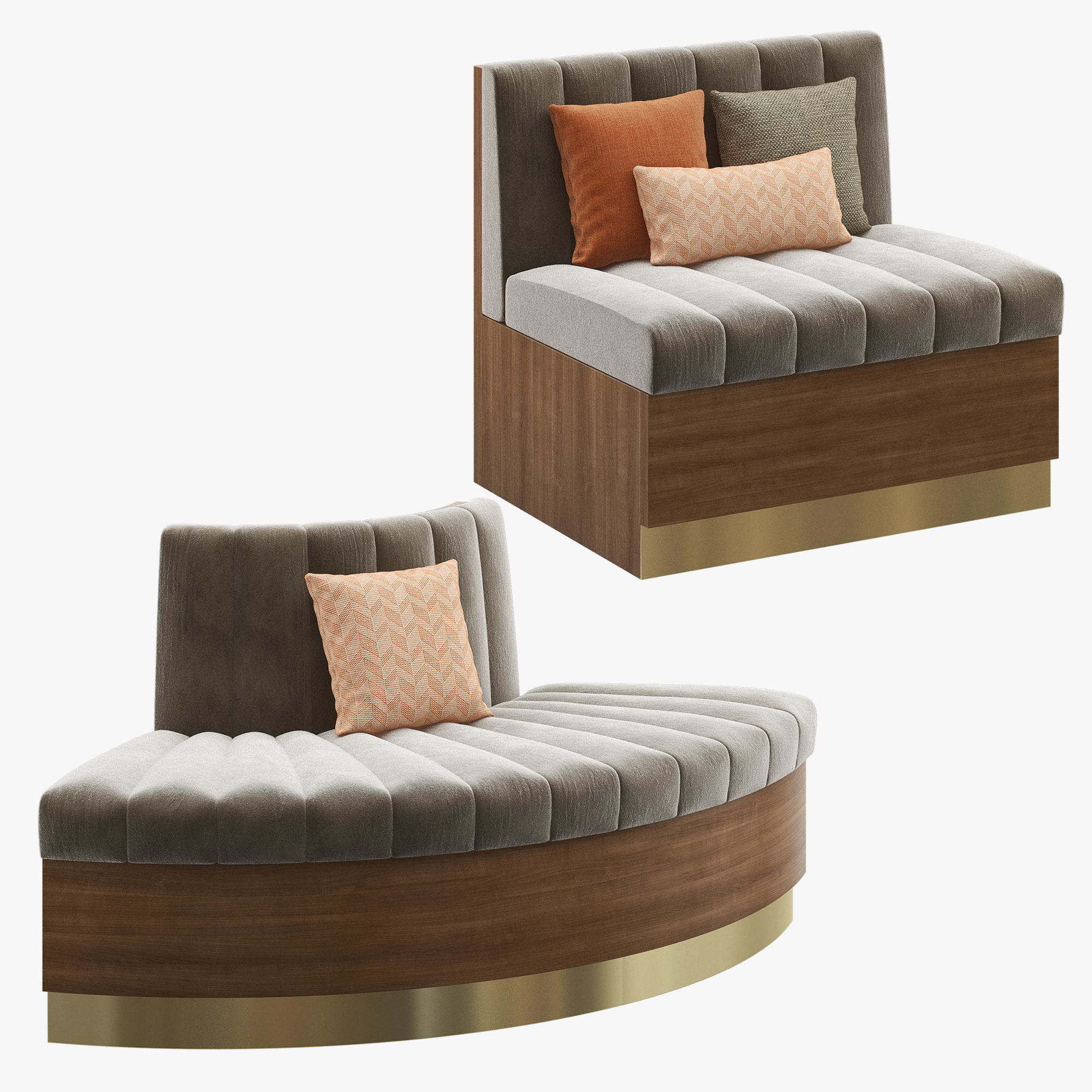 Modular Seating 001 - Custom 3D model_3