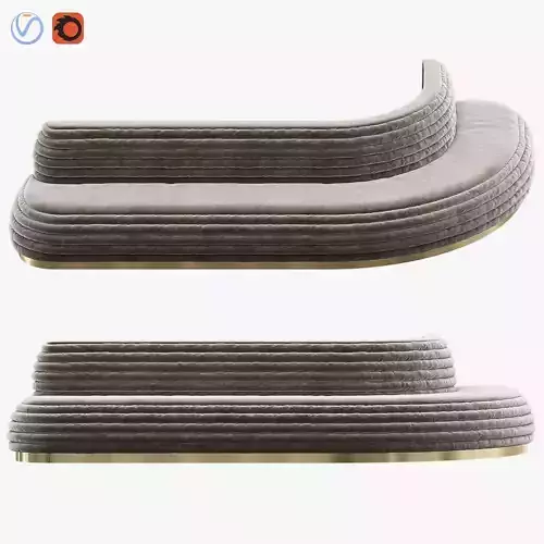 Flutted Banquet Module 01 - Custom