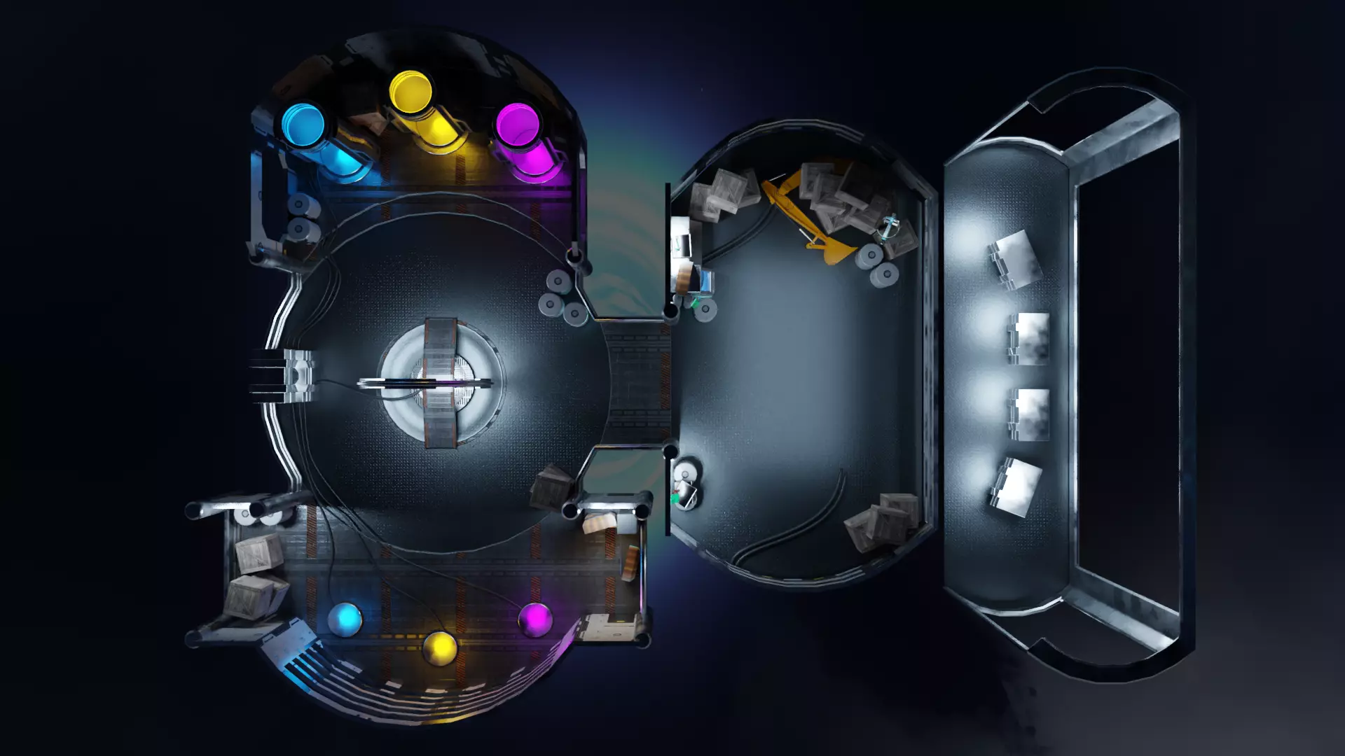 Sci-fi Hideout Low-poly 3D model_0