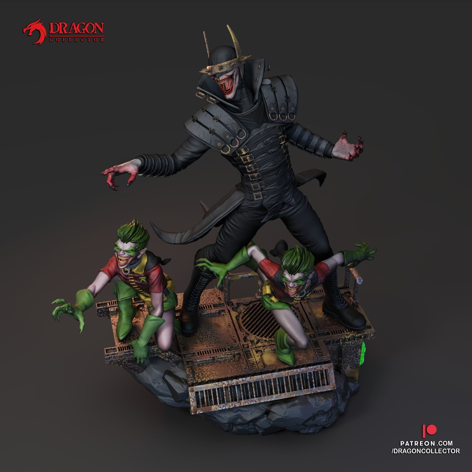 Batman WhoLaughs 3D print model_5