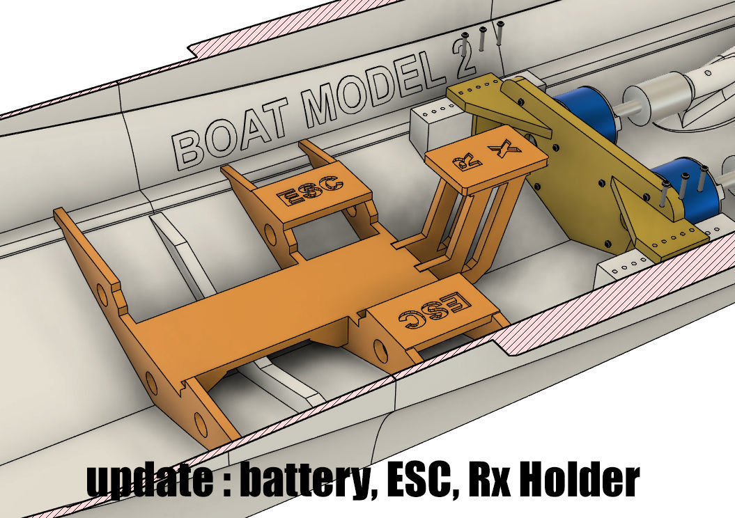 3D PRINTED RC PATROL JET BOAT 3D print model_17